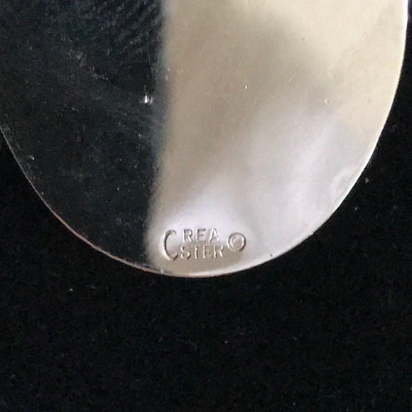 Vintage Sterling Silver Tennis Pendant with Chain - Picture 2 of 2